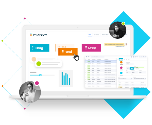 PhixFlow Low-Code App Development Platform: Drag and Drop application development