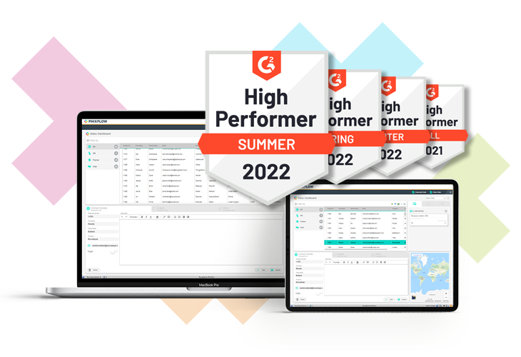 PhixFlow ranked as High Performer on G2 Summer report 2022
